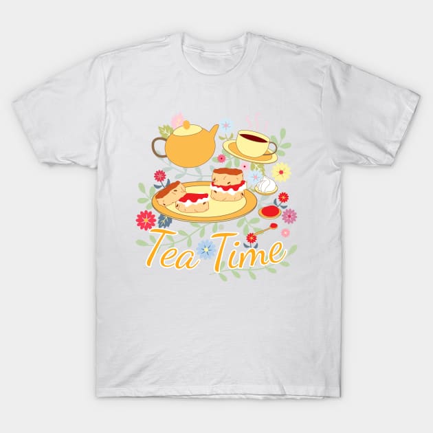 Tea Time T-Shirt by LulululuPainting